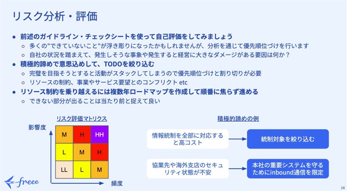 第2ステップ（自社リスクの分析と評価）の概要